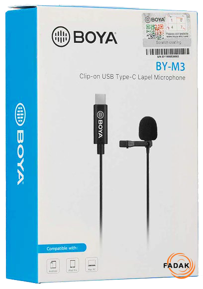 boya m3S - میکروفن یقه ای BOYA مدل BY-M3