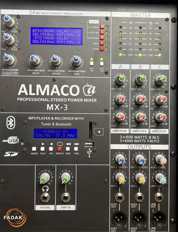 اکو آمپلی فایر ALMACO مدل MX-3