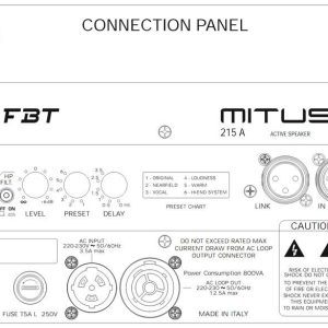 اسپیکر اکتیو FBT مدل MITUS 215A